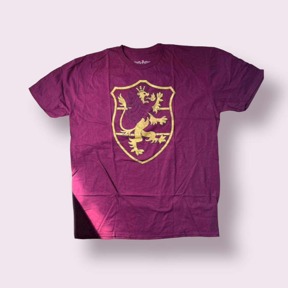 Harry Potter, Gryffindor, Men's XL, T-Shirt, Burgundy, 100% Cotton